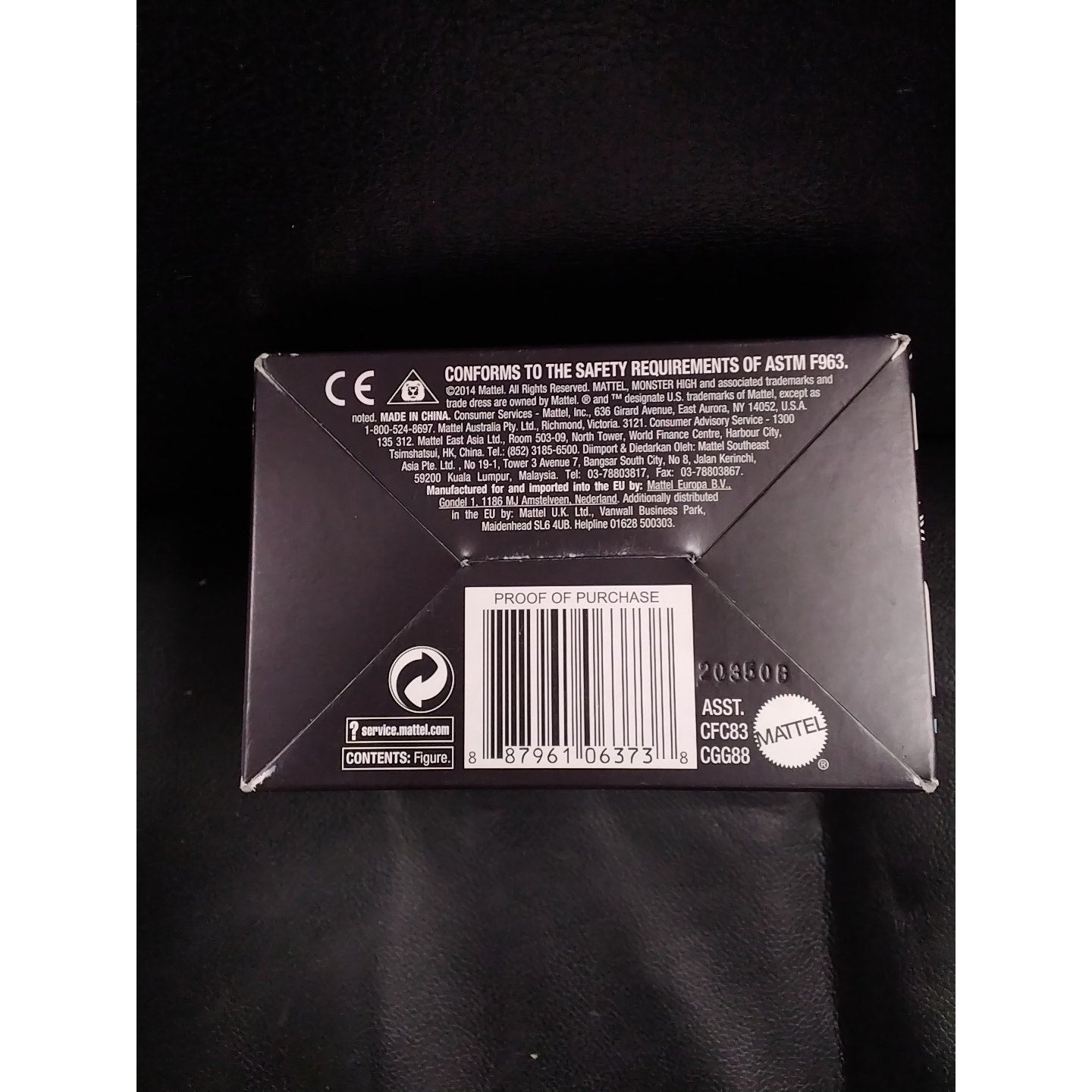 2014 Abbey Bominable Mattel Vinyl Figure In Box