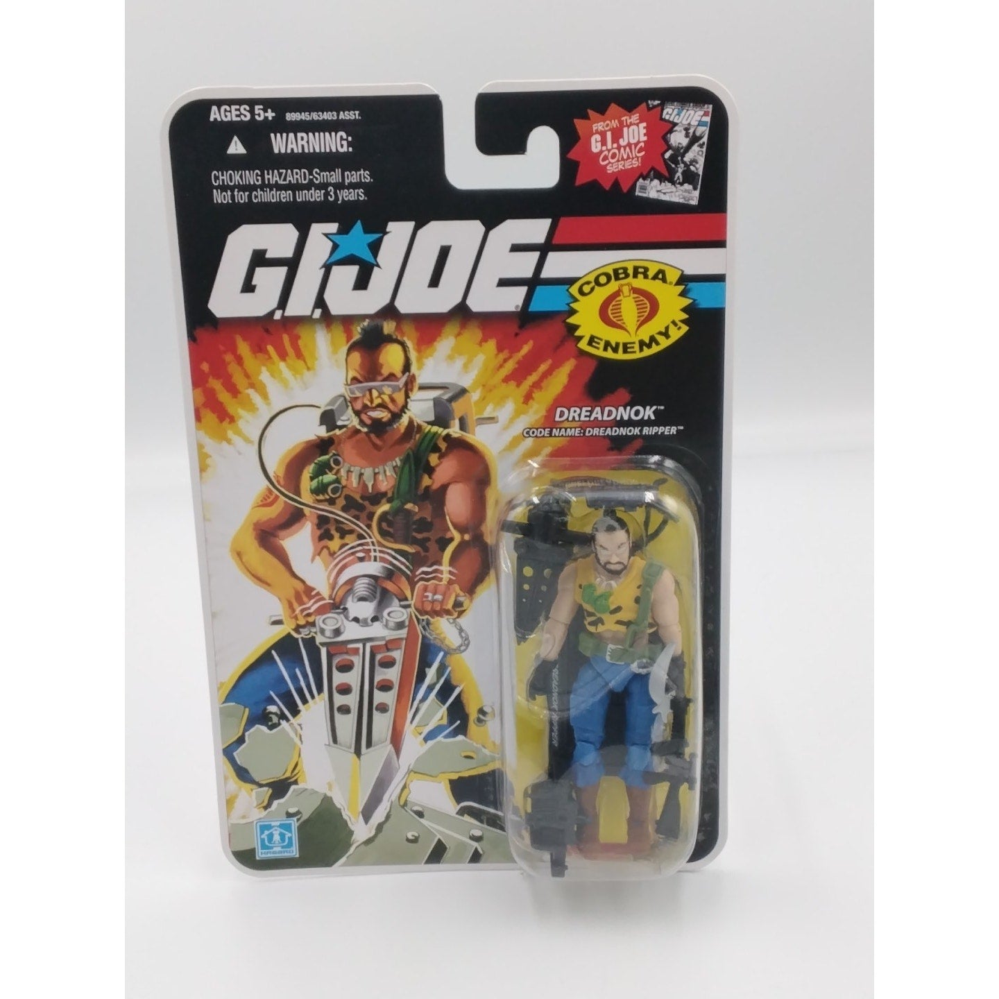 Ripper Dreadnok Gi Joe 25th anniversary on card
