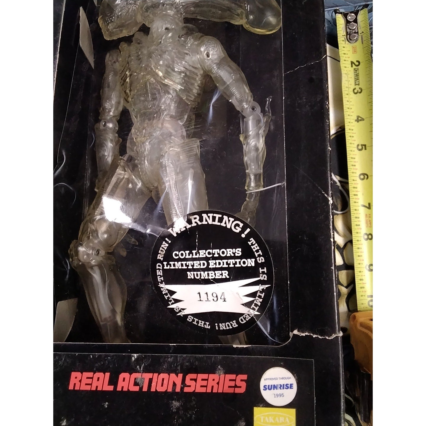 Medicom Toy Real Action Series 1996 Collector's Limited Alien Xenomorph Clear
