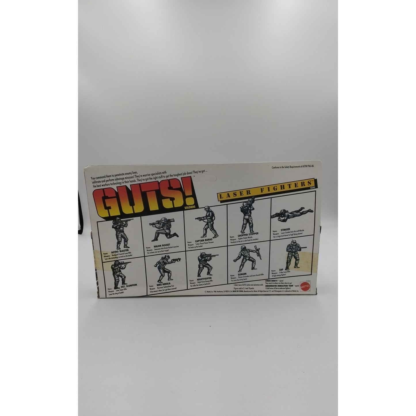 1986 Laser Fighters Guts Mattel