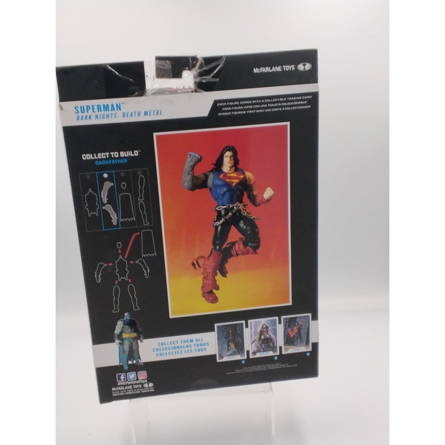 Superman Dark nights death metal C.T.B. McFarlane DC on card
