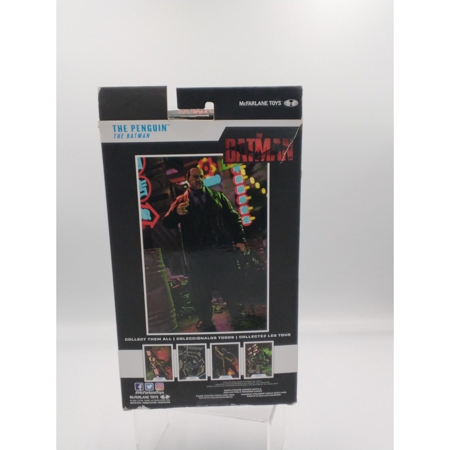 The Penguin the batman McFarlane DC on card