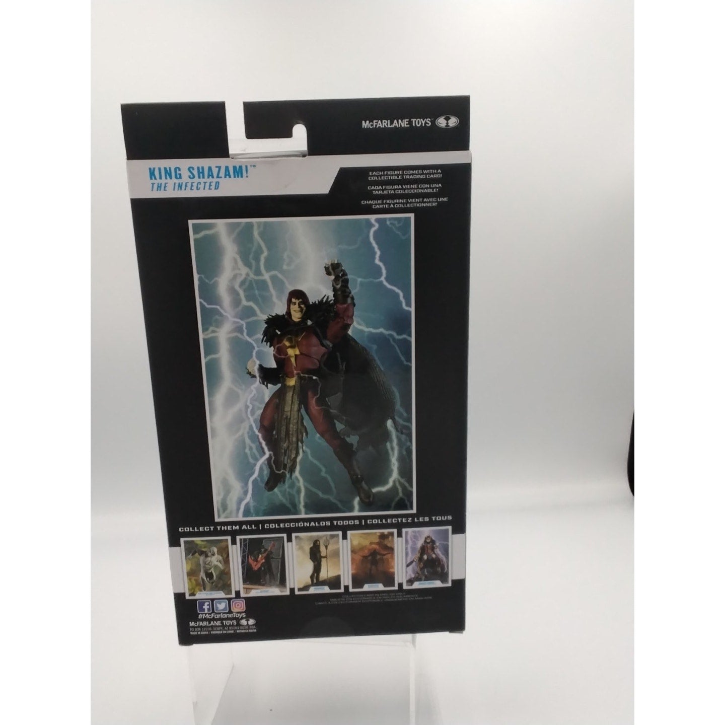 King Shazam the infected McFarlane DC on card