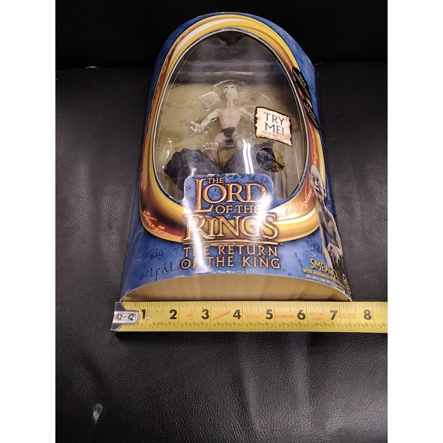 2003 Smeagol with Authentic Movie Phrases Lord of the Rings Action Figure in box
