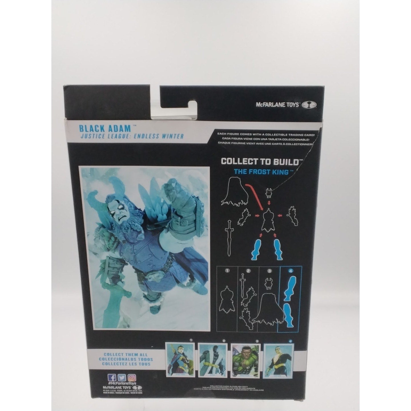 Black Adam Justice league endless winter C.T.B. McFarlane DC on card