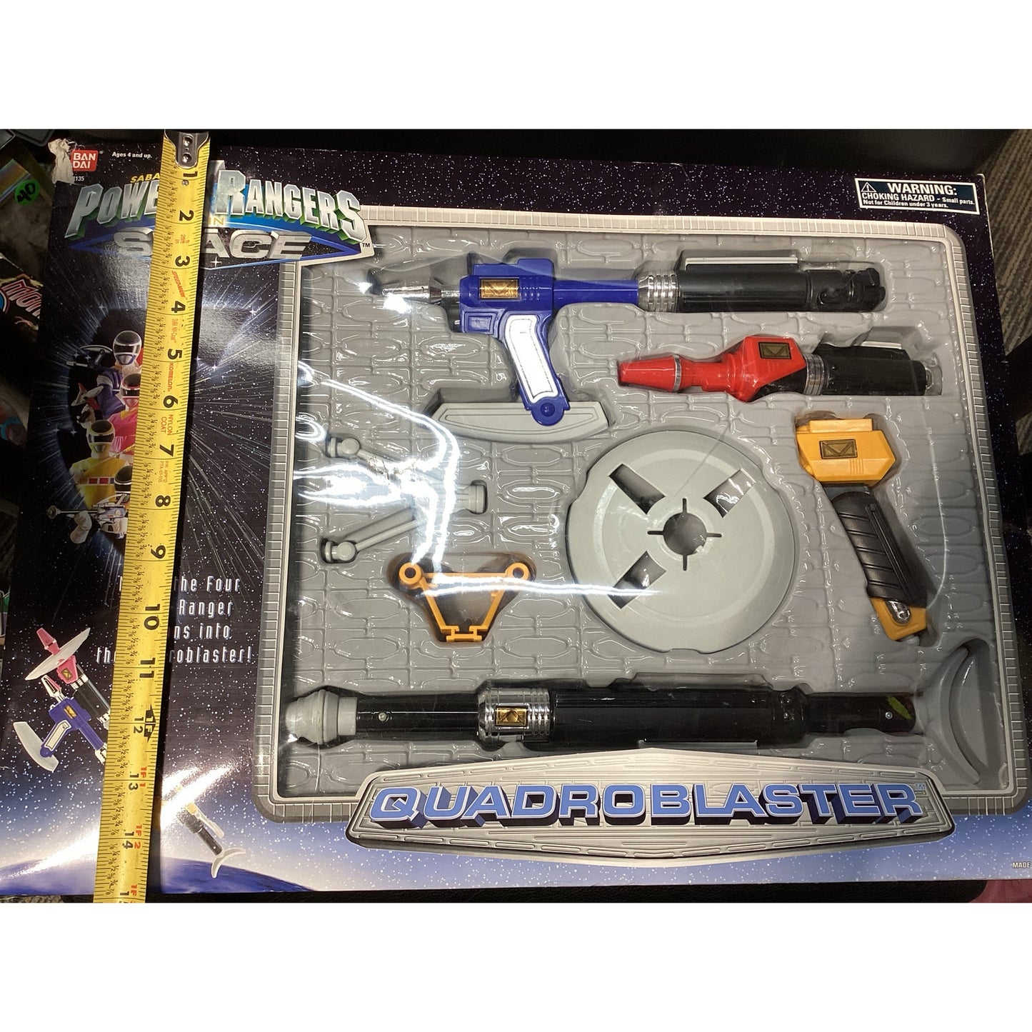 1997 Quadro Blaster Saban's Space Power Rangers Vintage with Box Bandai