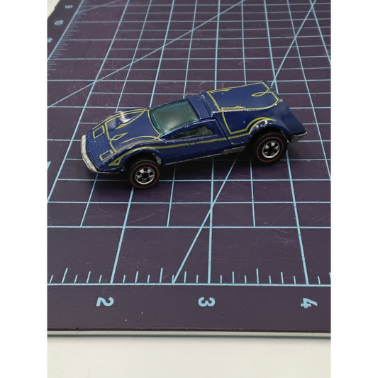 1969 BUZZ OFF Blue Enamel Flying Colors Redline Collectible Loose Hot Wheels