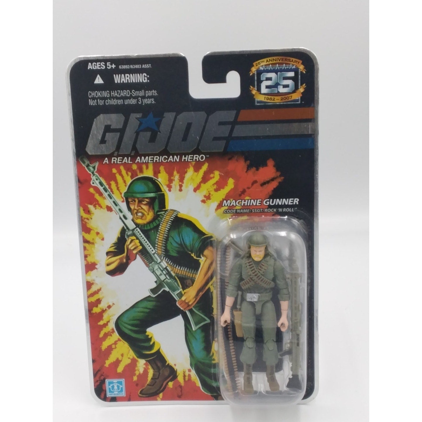 Rock'N'Roll  Gi joe 25th anniversary on card