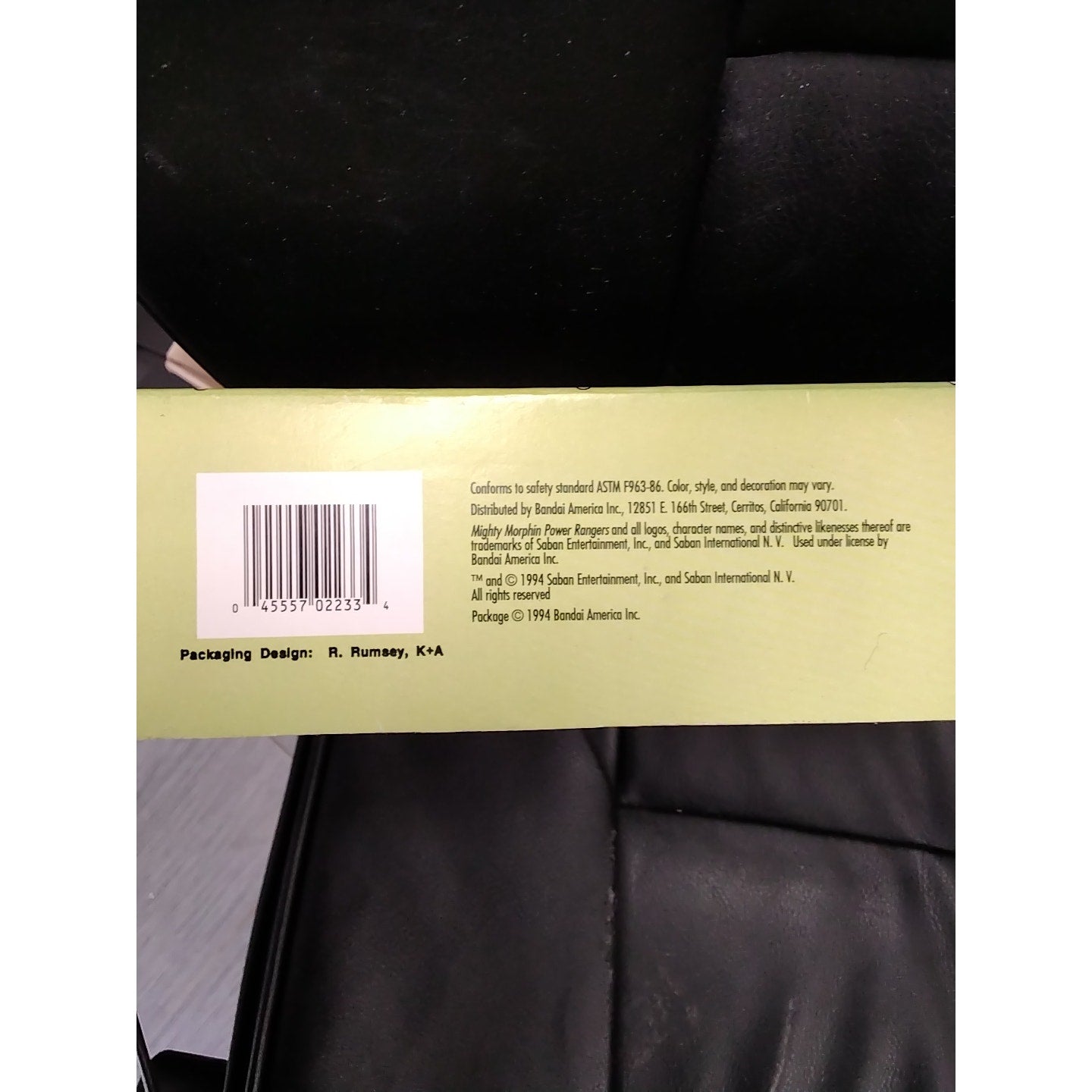 1994 Thunder Bike with Pink Power Ranger Figure in Box