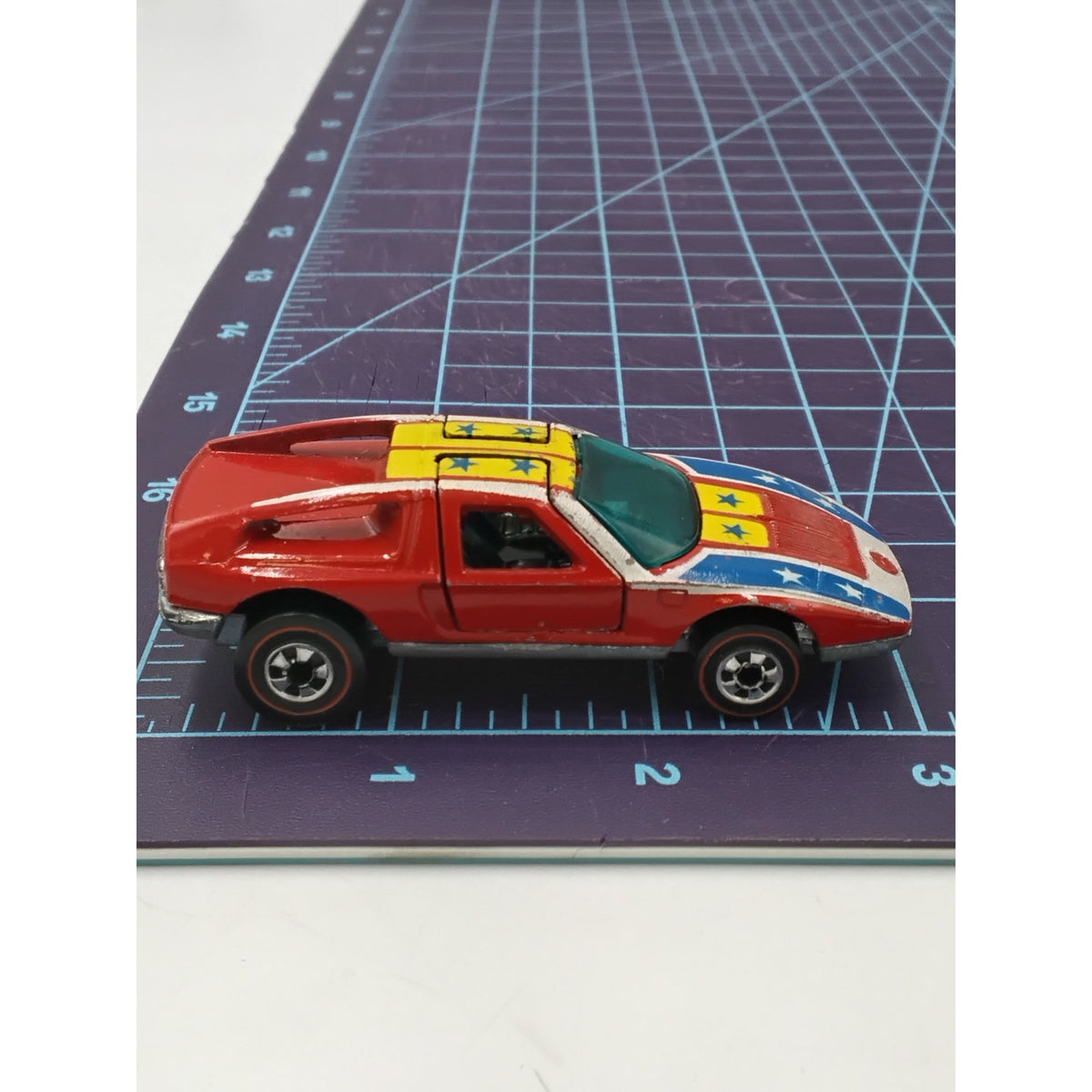 1970 Mercedes Benz C-111 Redline Metal Base Gullwing Doors Collectible Loose