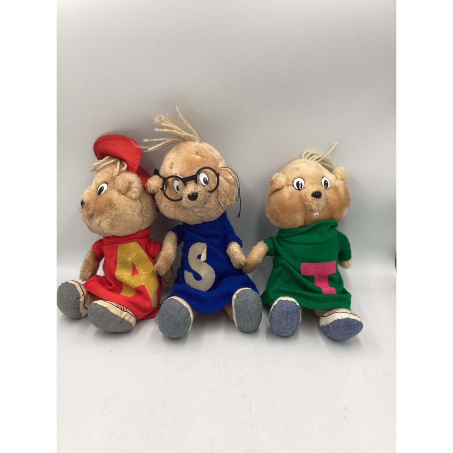 1983 Alvin, Simon, Theodore Plushies Stuffie Loose Plushies Vintage
