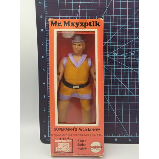 1973 Mego MR MXYZPTLK Worlds Greatest Superheroes 8" in it's original box!