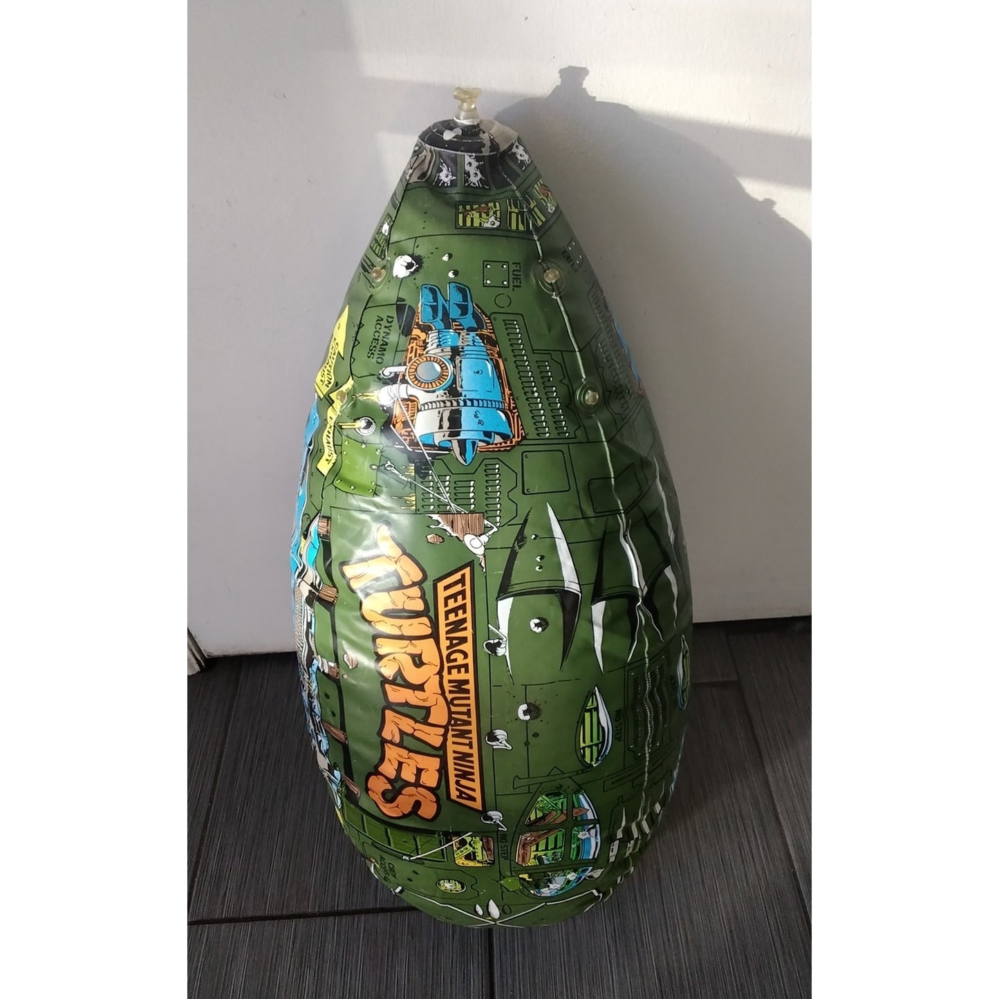 1989 Playmates TMNT Blimp Teenage Mutant Ninja Turtles Inflatable Vehicle