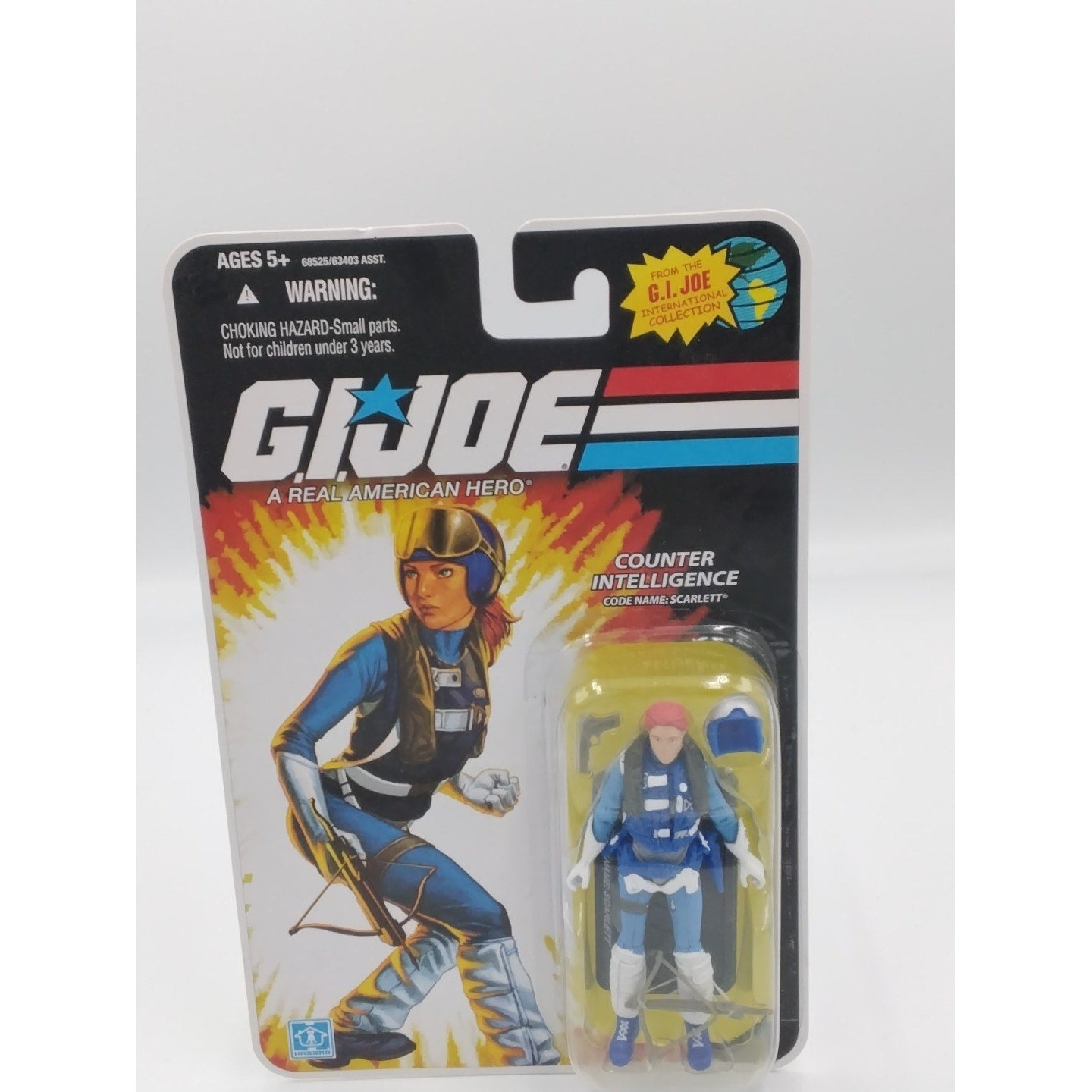 Scarlett counter intelligence Gi Joe 25th anniversary on card