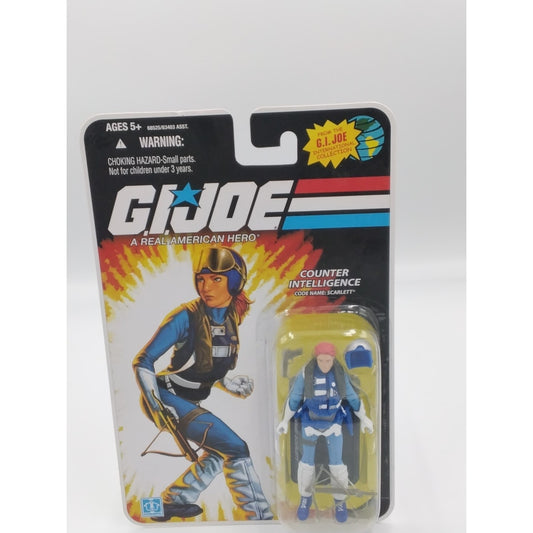 Scarlett counter intelligence Gi Joe 25th anniversary on card