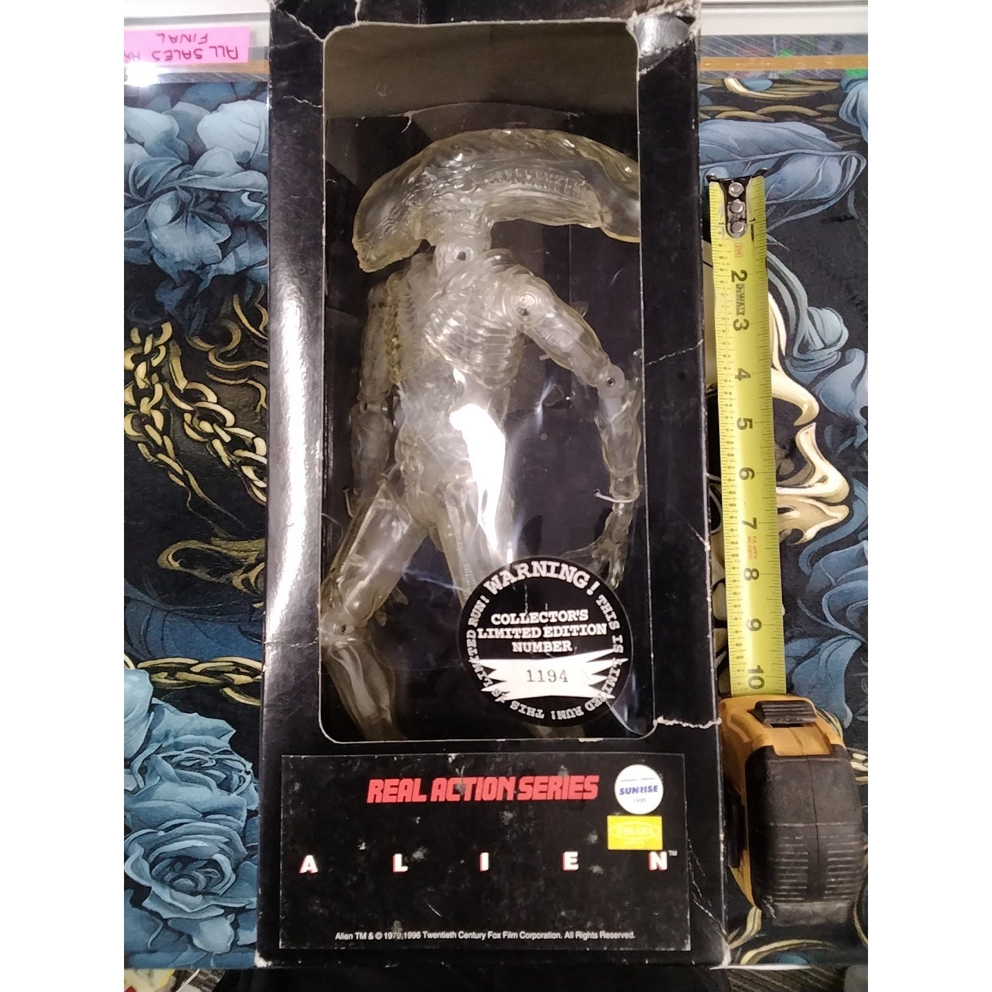Medicom Toy Real Action Series 1996 Collector's Limited Alien Xenomorph Clear
