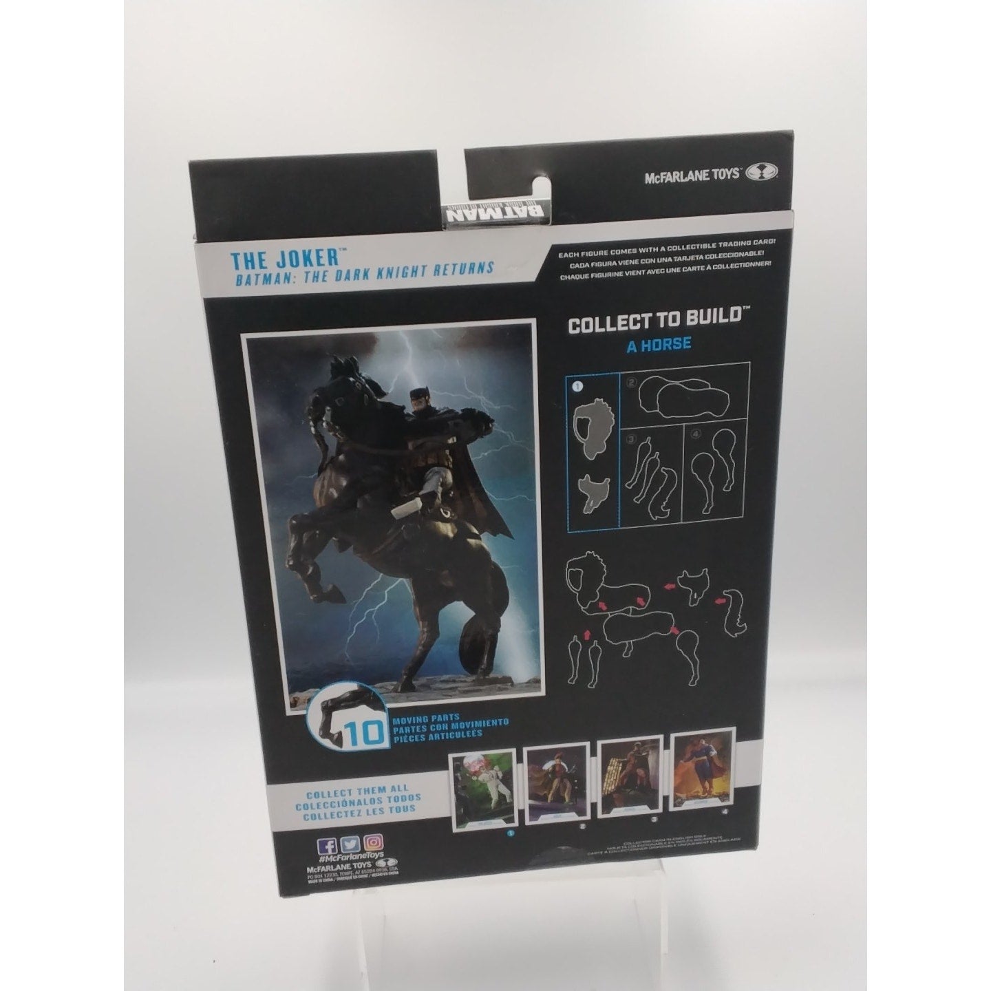 The Joker dark knight returns C.T.B. McFarlane DC on card