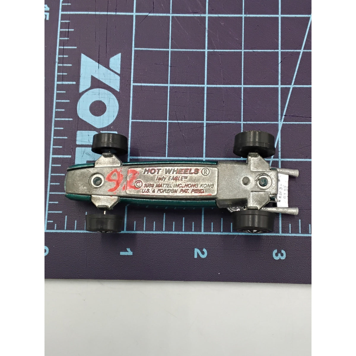 1969 Indy Eagle Grand Prix Series Aqua Redline Collectible Loose Hot Wheels