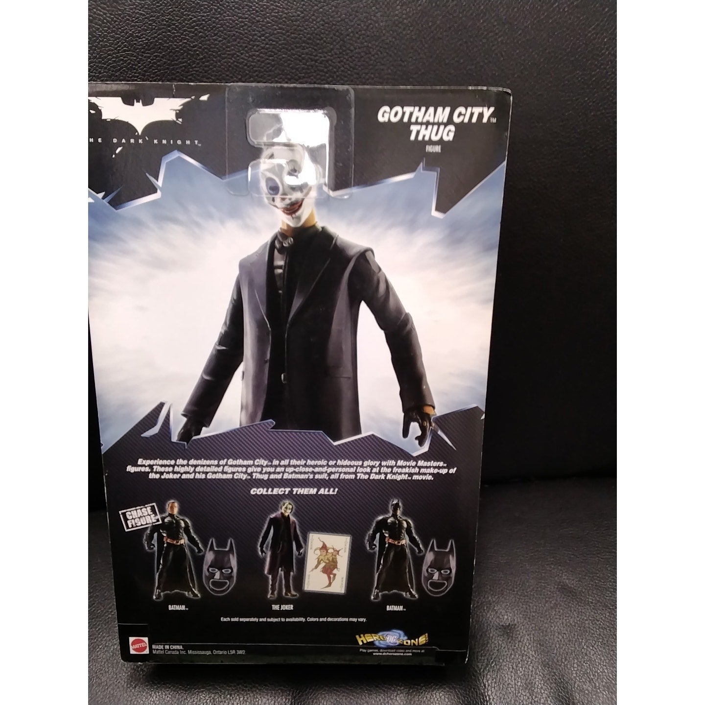 Gotham City thug Figure Blue Cross Red Lined Mouth new in box batman dark knight