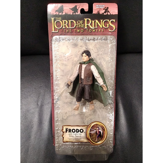 2003 Frodo with Lightup Sword Lord of the Rings Action Figure  in box
