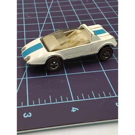 1969 White Jack Rabbit Redline Collectible Loose Hot Wheels Mattel Vintage