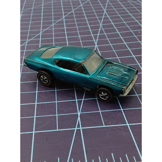 1967 Barracuda Dark Int. Hong Kong Redline Aqua Custom Collectible Loose