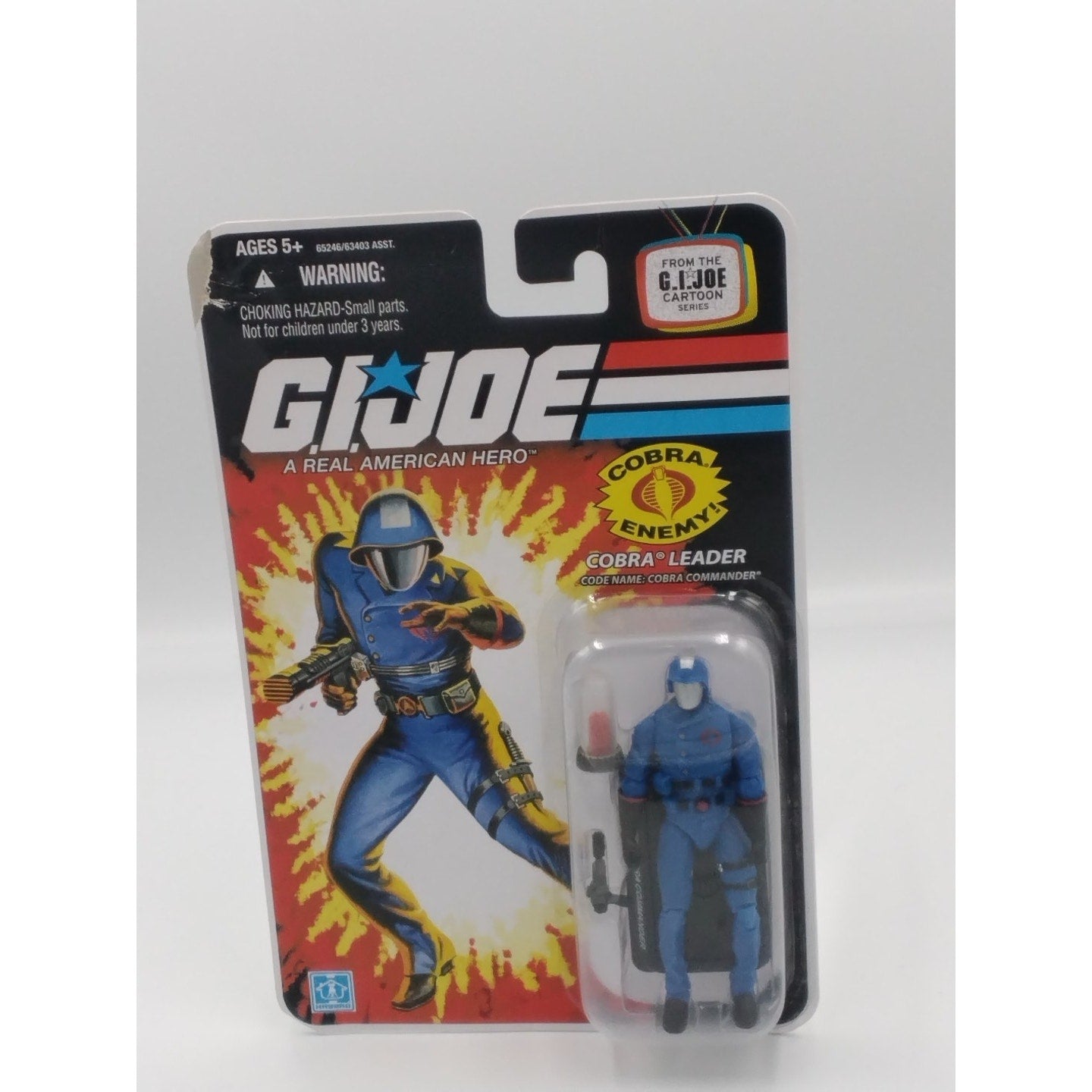 Cobra Commander leader Gi Joe 25th anniversary on card