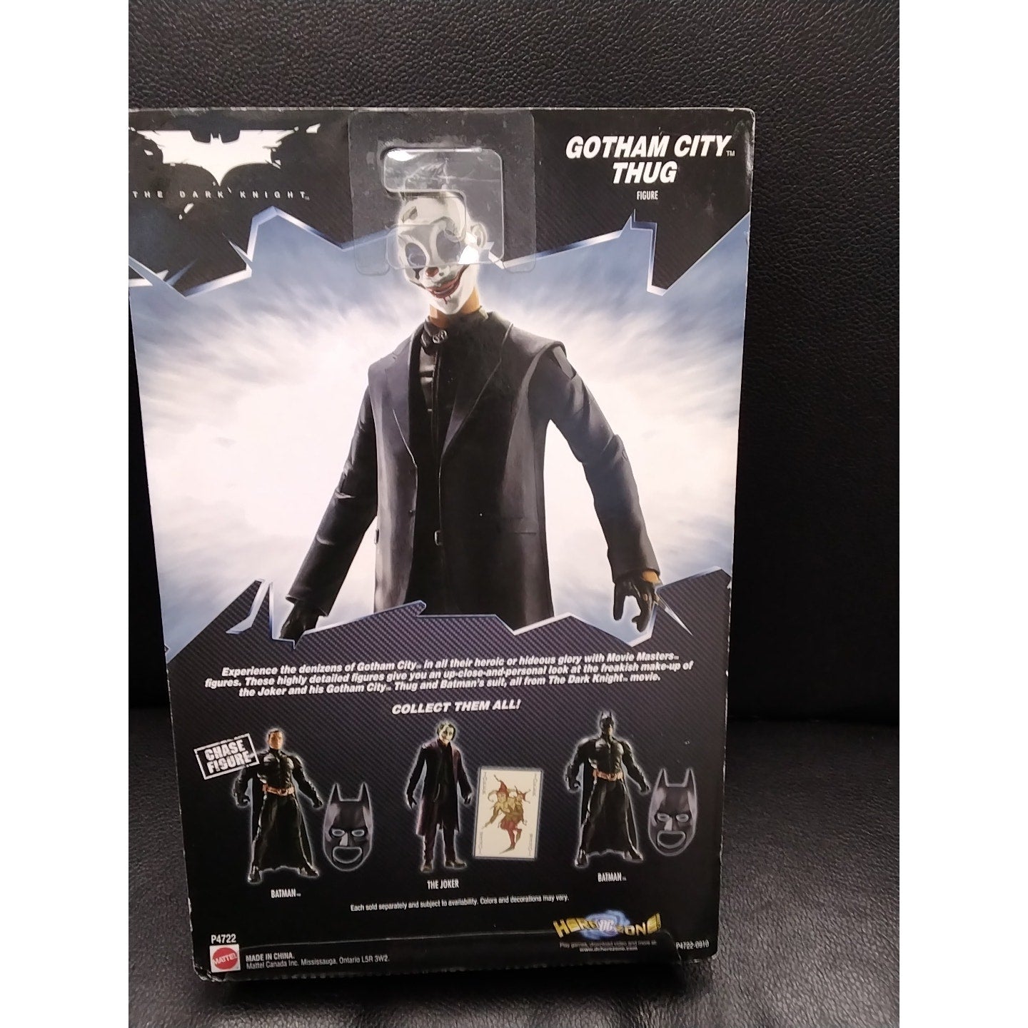 Gotham Thug Batman the dark knight Figure Blue Hair, Blue Eyes, Red Mouth in box