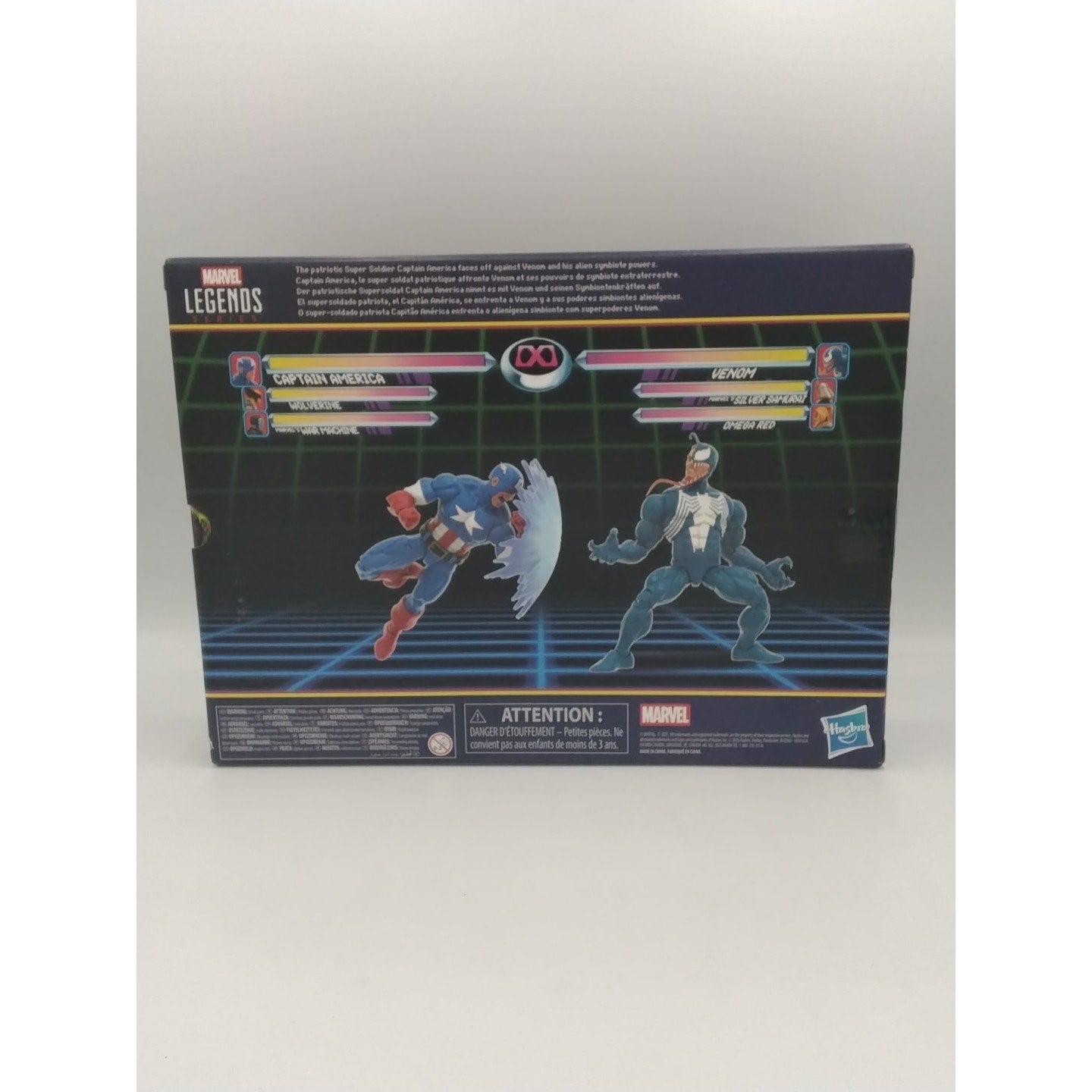 2025 Captain America and Venom Marvel Legends Series Gamerverse action figures