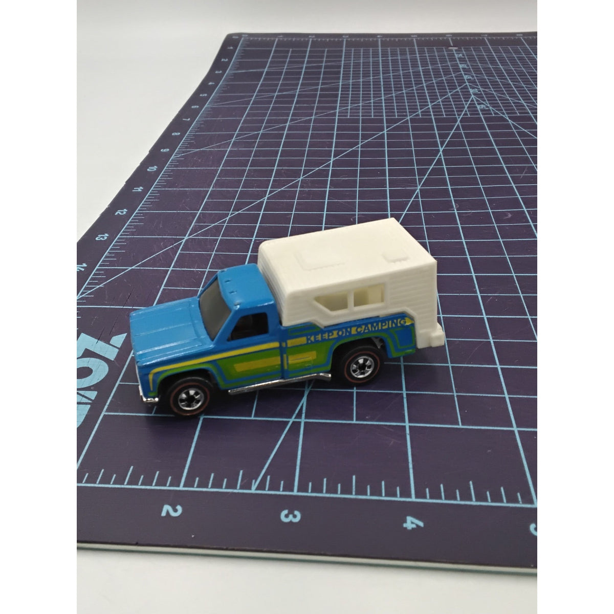 1974 BACKWOODS BOMB Blue Redline Collectible Loose Hot Wheels Mattel Vintage