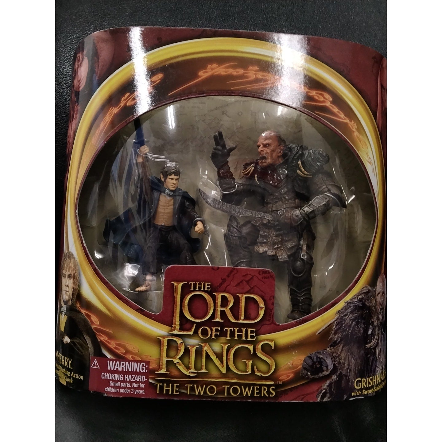 2002 Toy Biz The Lord Of The Rings The Two Towers  Merry vs Grishnakh