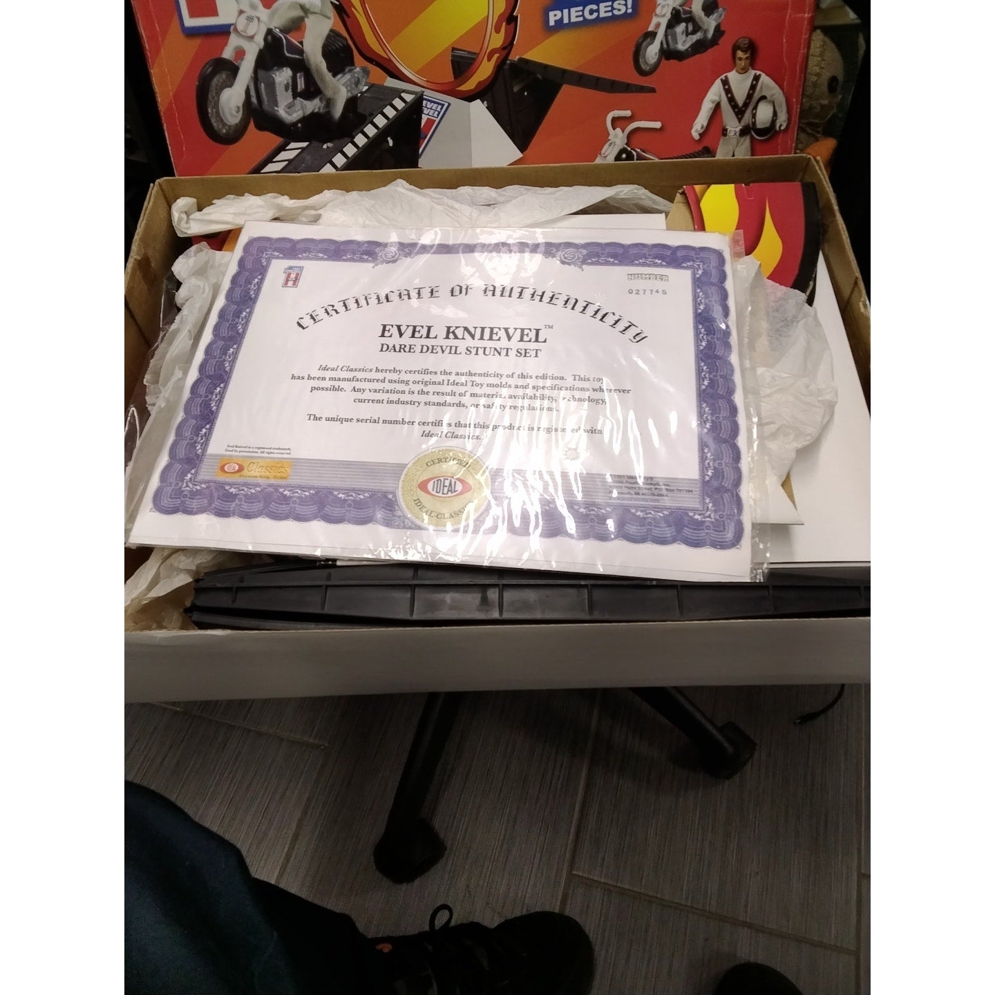 2005 Evil Knievel Dare devil stunt set