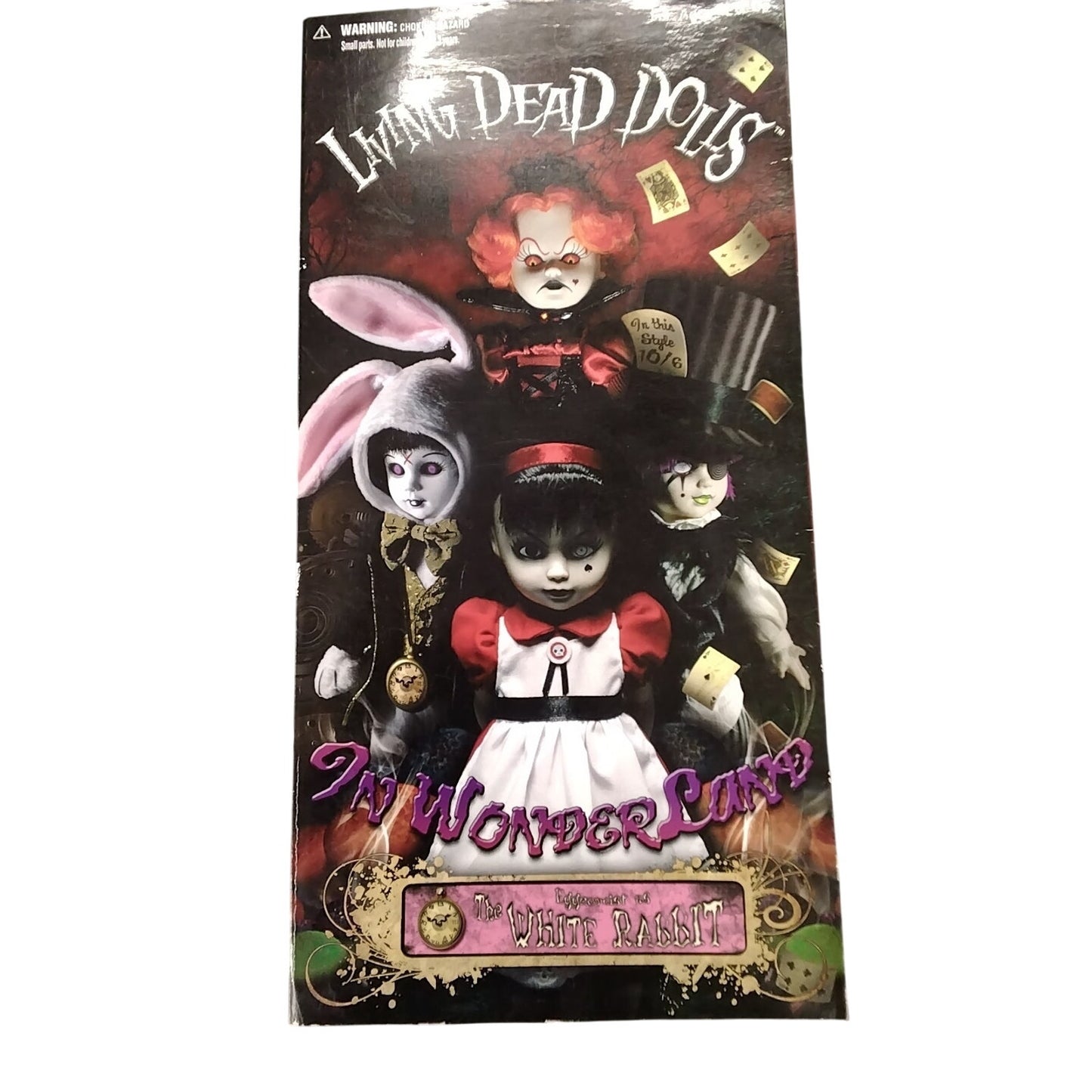 Living Dead Dolls Alice in Wonderland as the Eggzorcist White Rabbit Mezco 2009