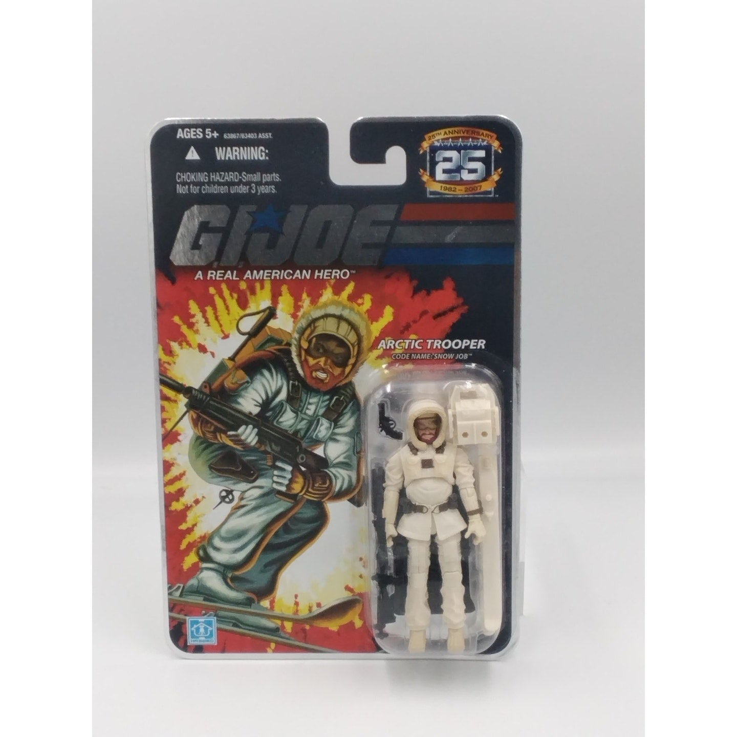 Snow Job Gi Joe 25th anniversary on card