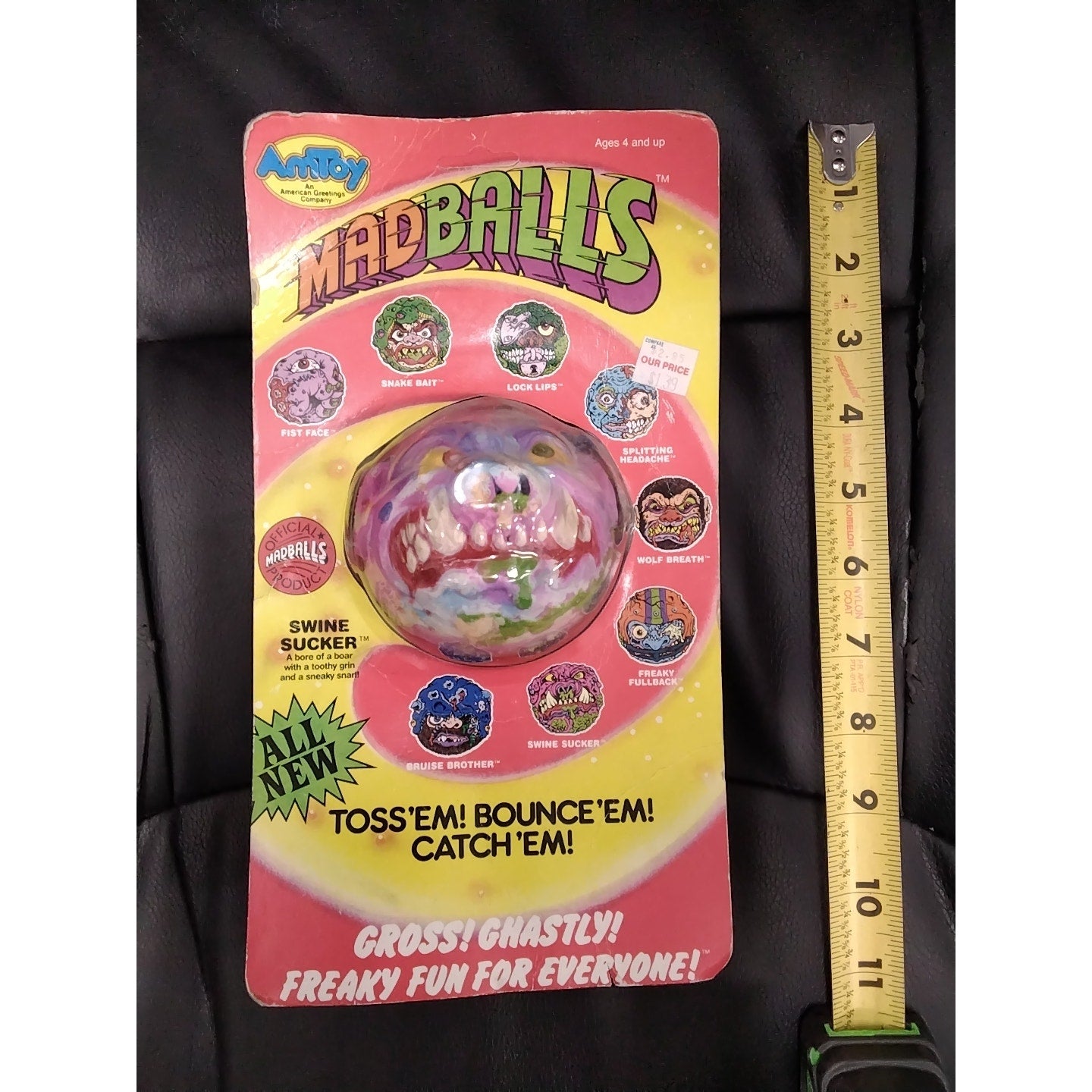 AmToy Madballs Series 2 Swine Sucker 1986 Factory Sealed