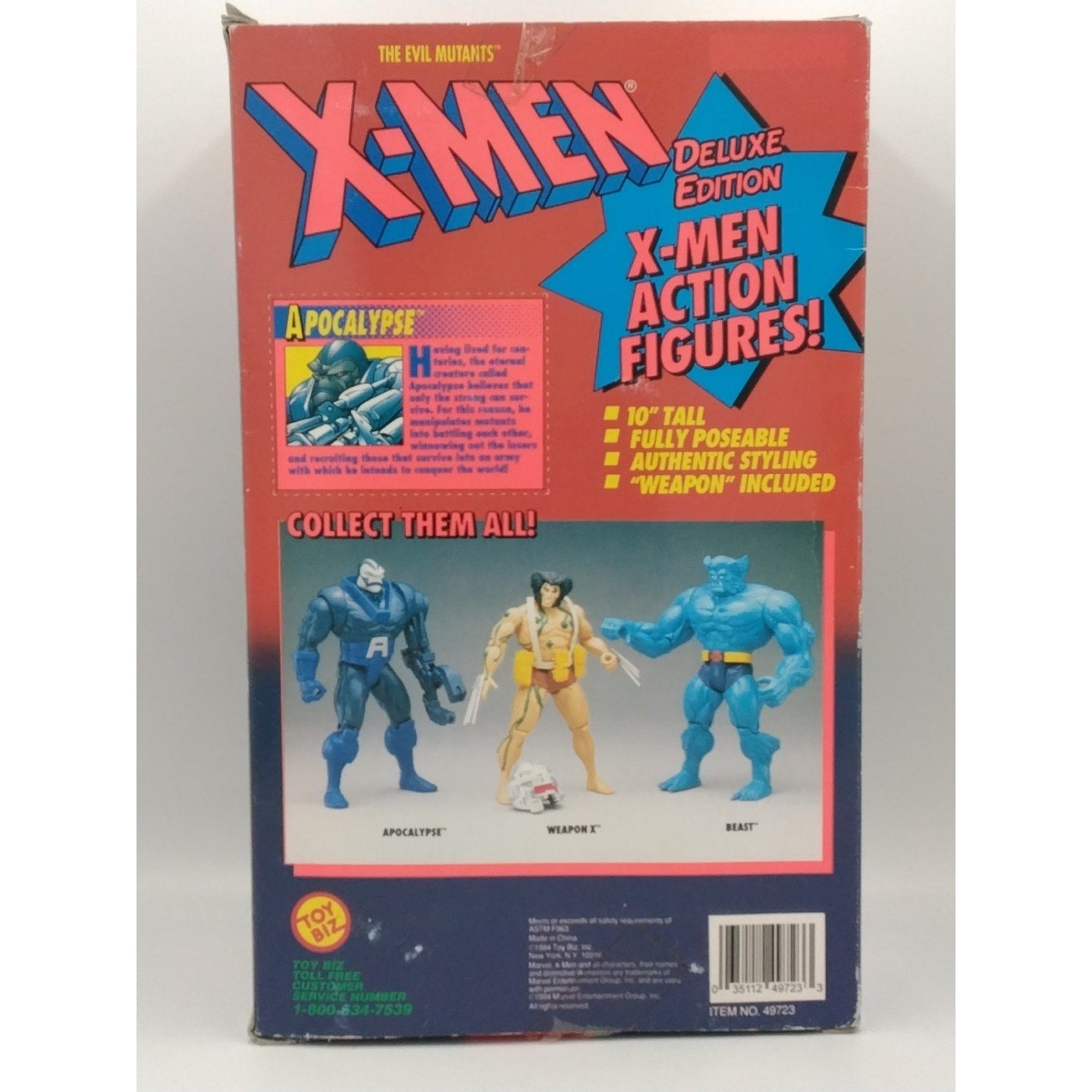 1994 Apocalypse 10" Deluxe Edition action figure Marvel Comics X-Men Toy Biz