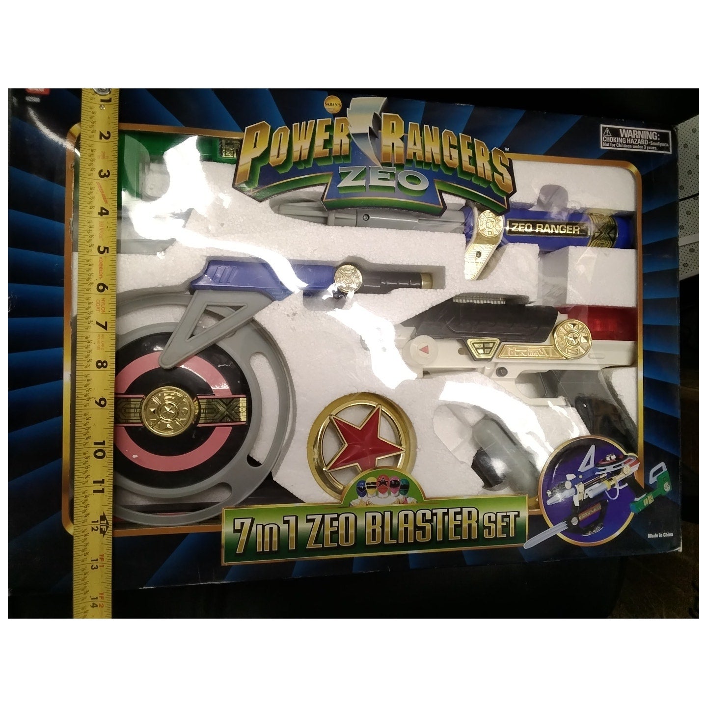 1996 7 in 1 Zeo Blaster Set Saban's Power Rangers in Box Bandai Vintage