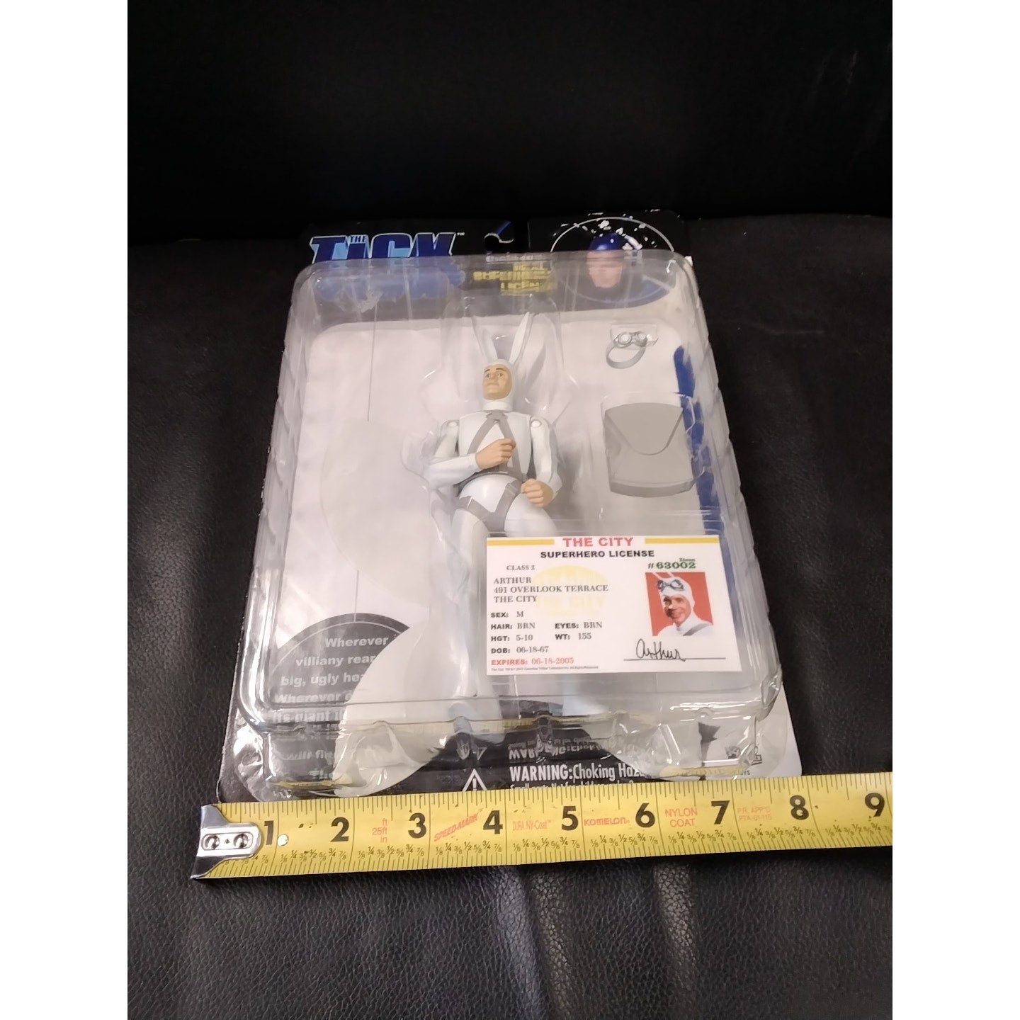 The Tick Arthur Real Super Hero License On Card