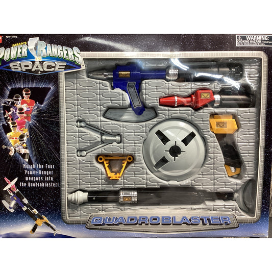 1997 Quadro Blaster Saban's Space Power Rangers Vintage with Box Bandai