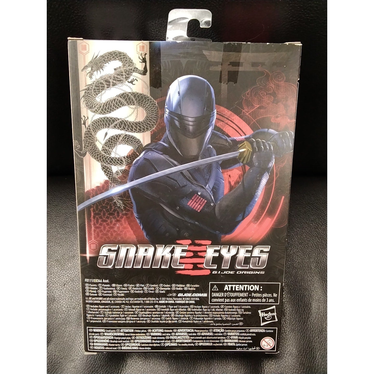 2021 Scarlet GIJOE Classified Snakes Eyes Series in box