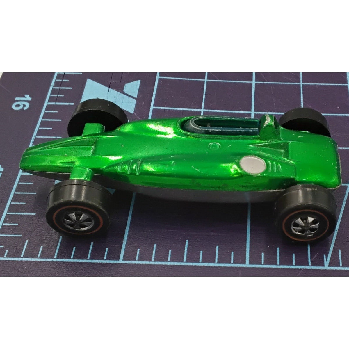 1969 Shelby Turbine Green Redline w/Black Int Collectible Loose Hot Wheels