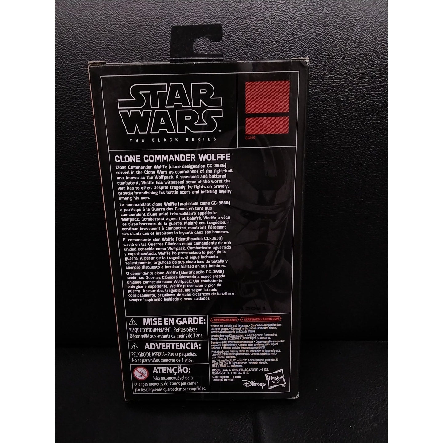 2018 Stars Wars The Black Series- Clone Commander Wolffe