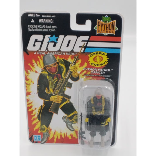 Python patrol officer Gi Joe 25th anniversary on card