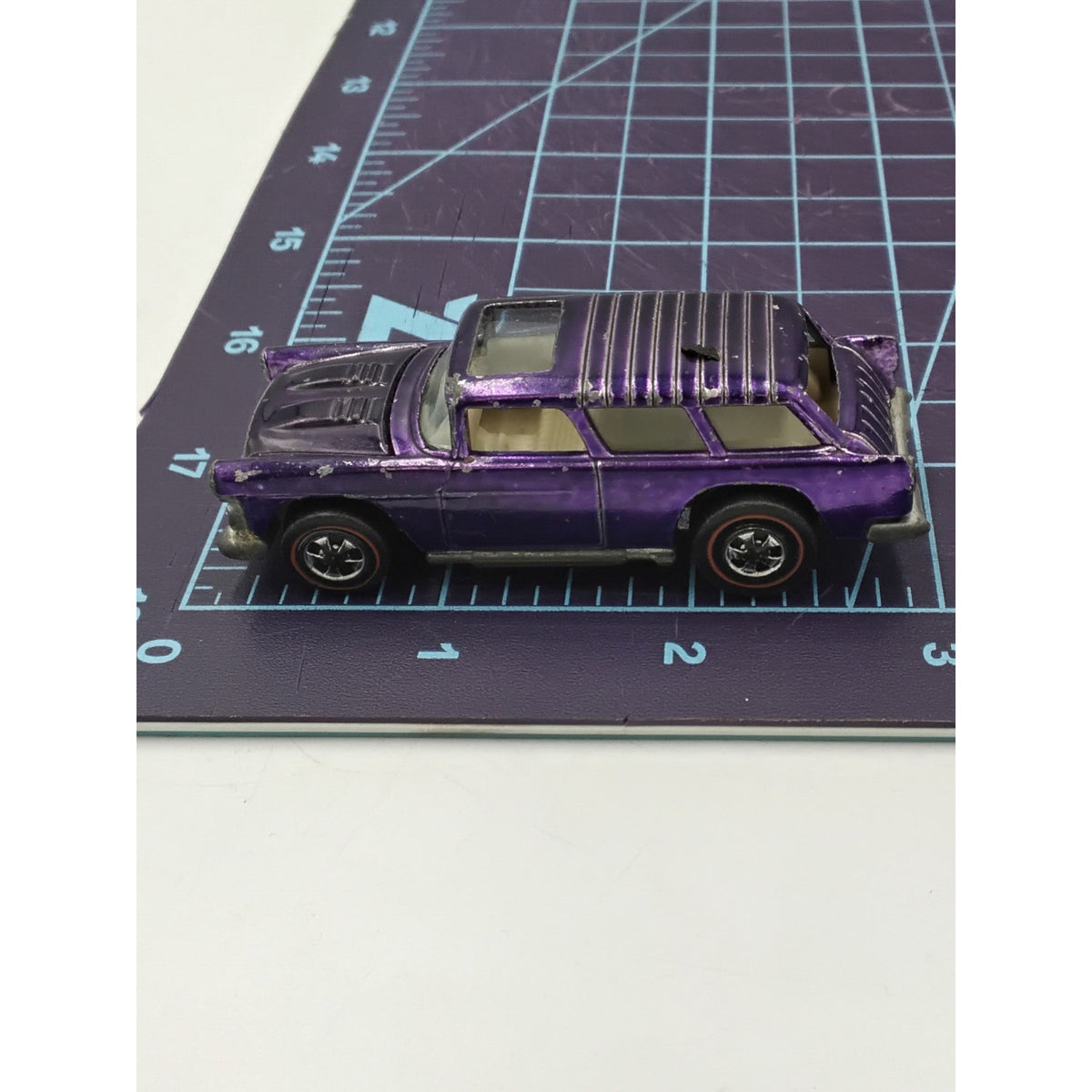 1969 Nomad Purple White Interior Redline Collectible Loose Hot Wheels Mattel