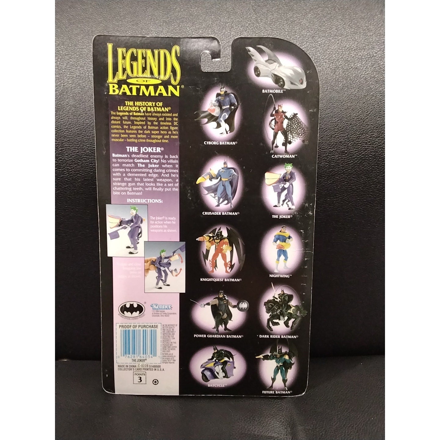 1994 Kenner Legends Of Batman The Joker with Snapping Jaw