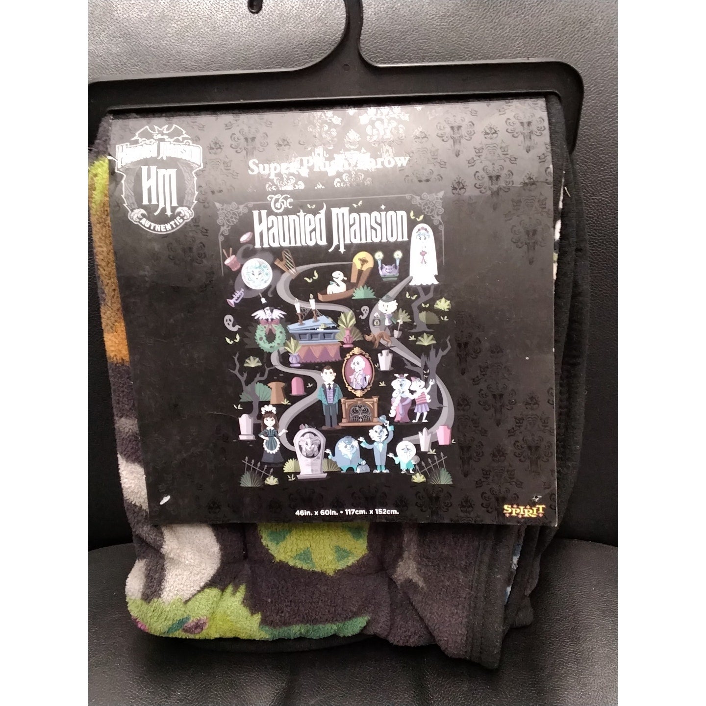 Haunted Mansion Spirit Halloween throw blanket New In package