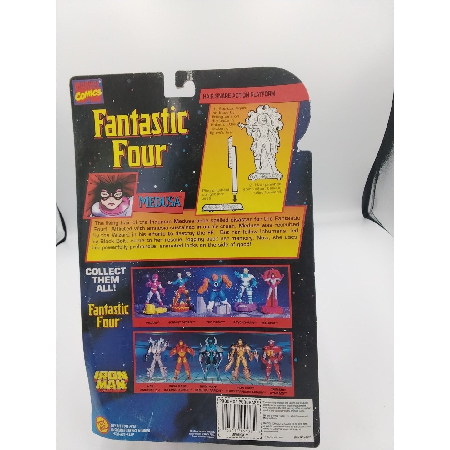 1996 Medusa Fantastic four on card