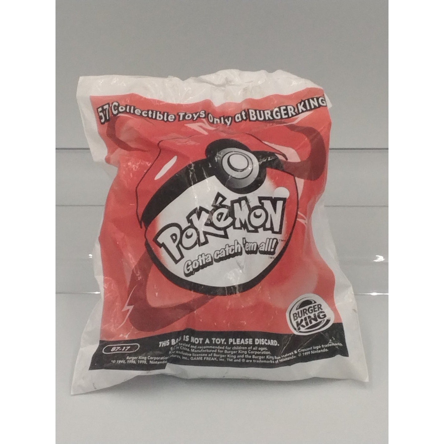 1999 "Blind Bag" Burger King Pokémon promotional toy