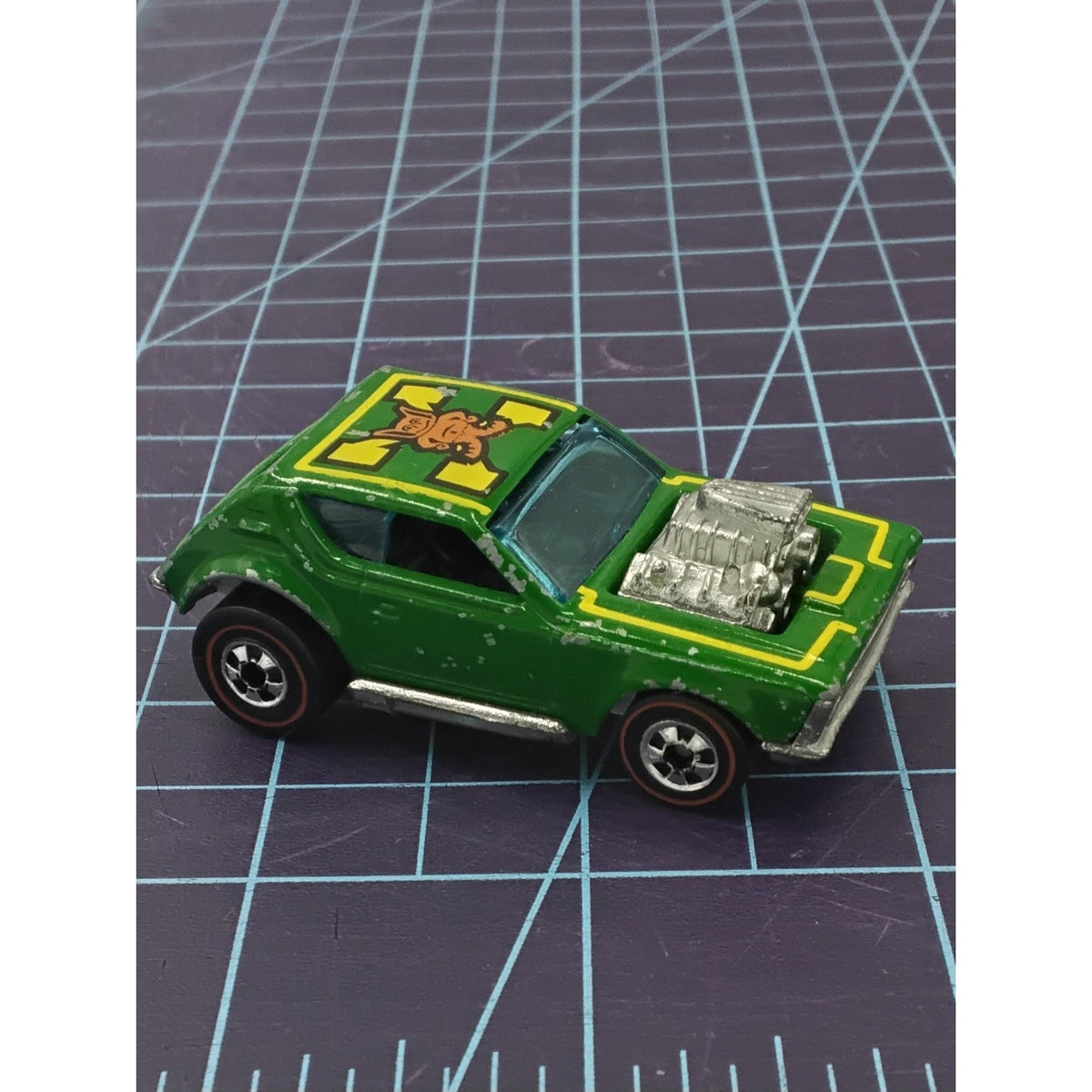 1974 Gremlin Grinder Flying Colors Redline Collectible Loose Hot Wheels Mattel