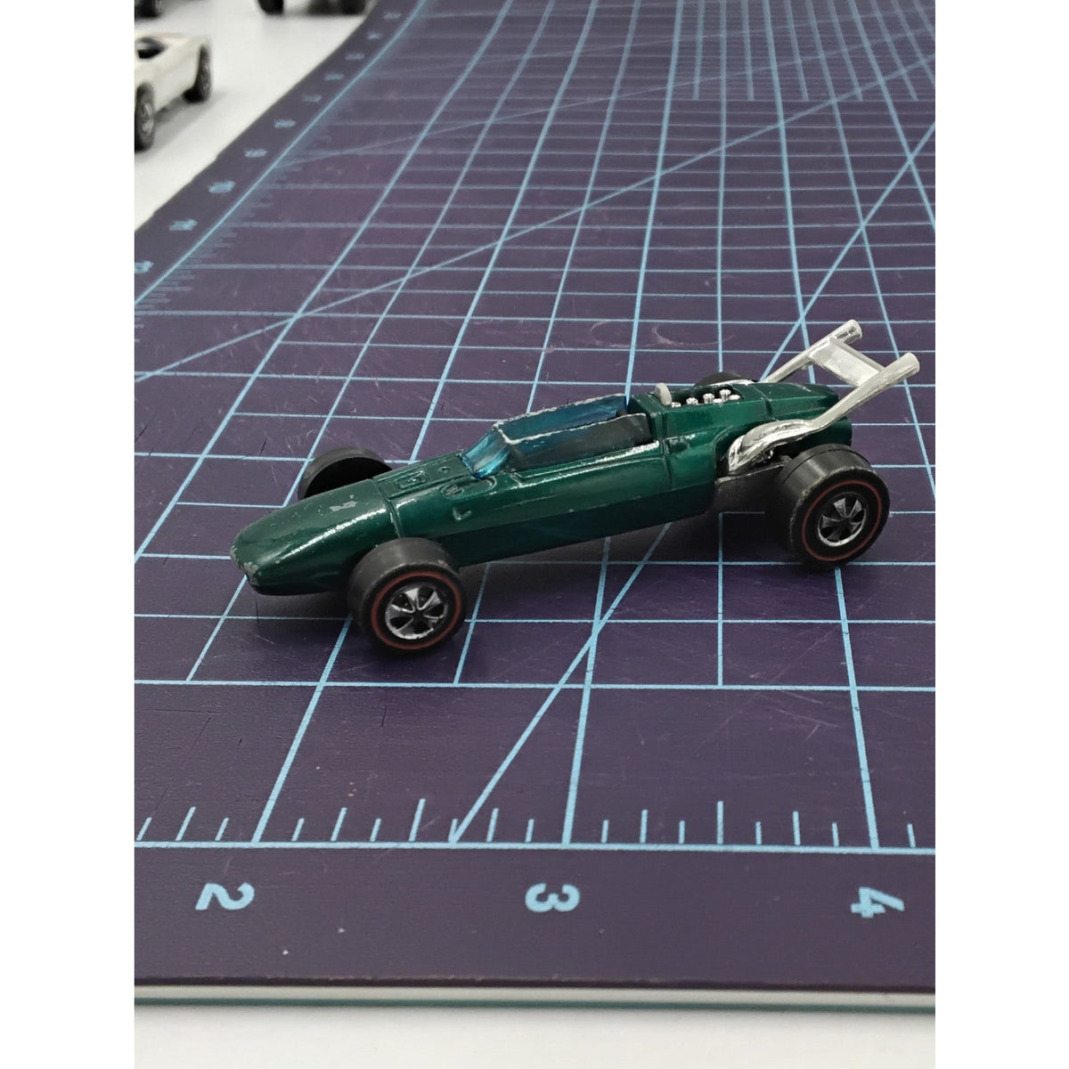 1969 Indy Eagle Grand Prix Series Aqua Redline Collectible Loose Hot Wheels
